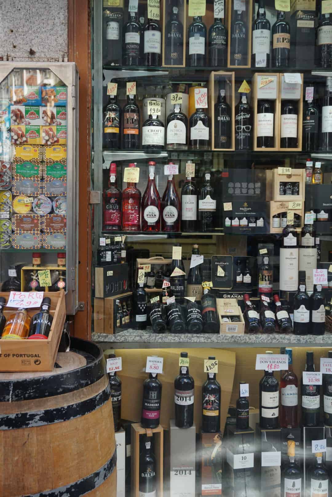 Porto City Guide | The Perfect 2 Days Itinerary 42 Port wines in a shop window - 2 days in Porto, Portugal