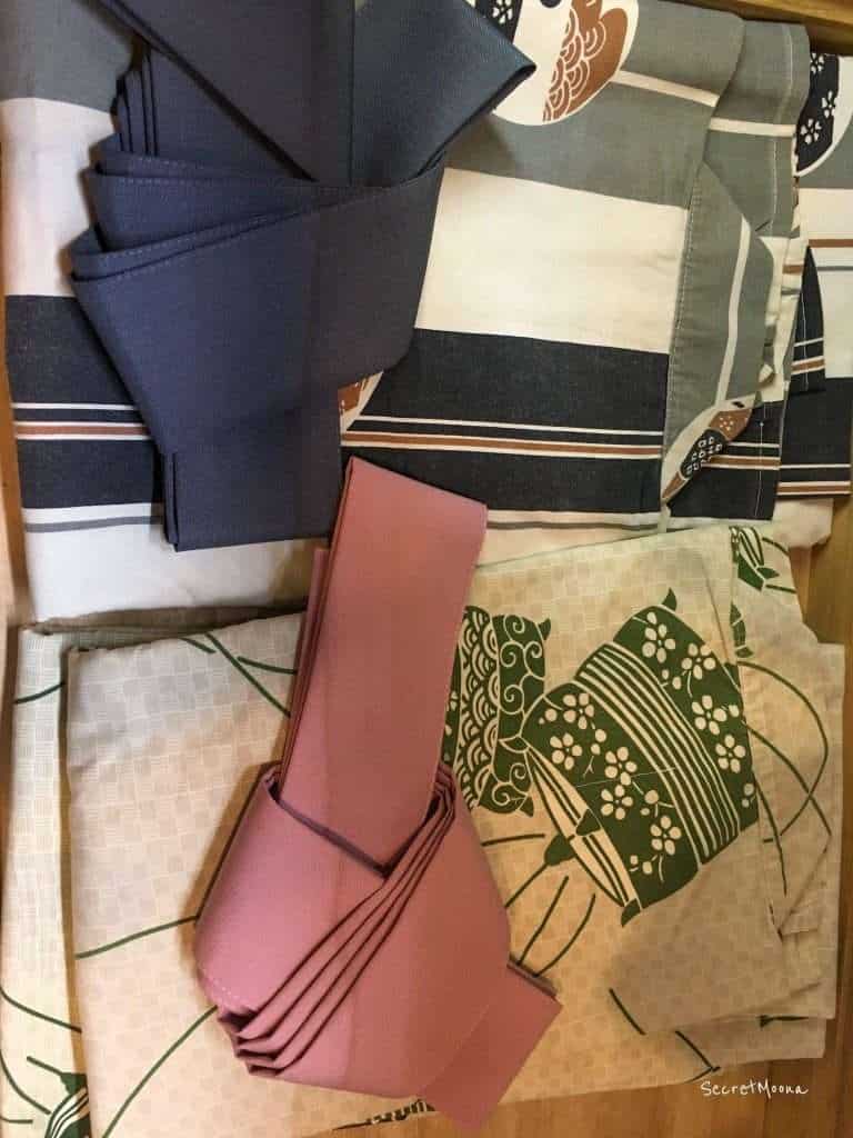 Yukata for men and women worn at Japanese onsen