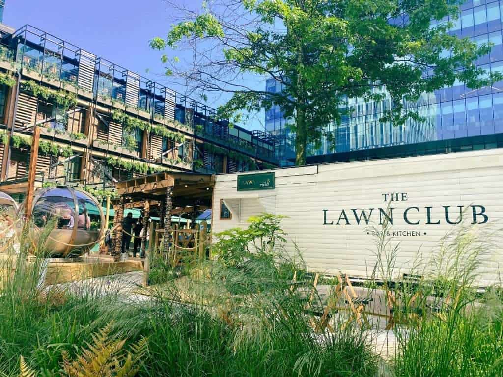 The Lawn Club in Spinningfields, Manchester