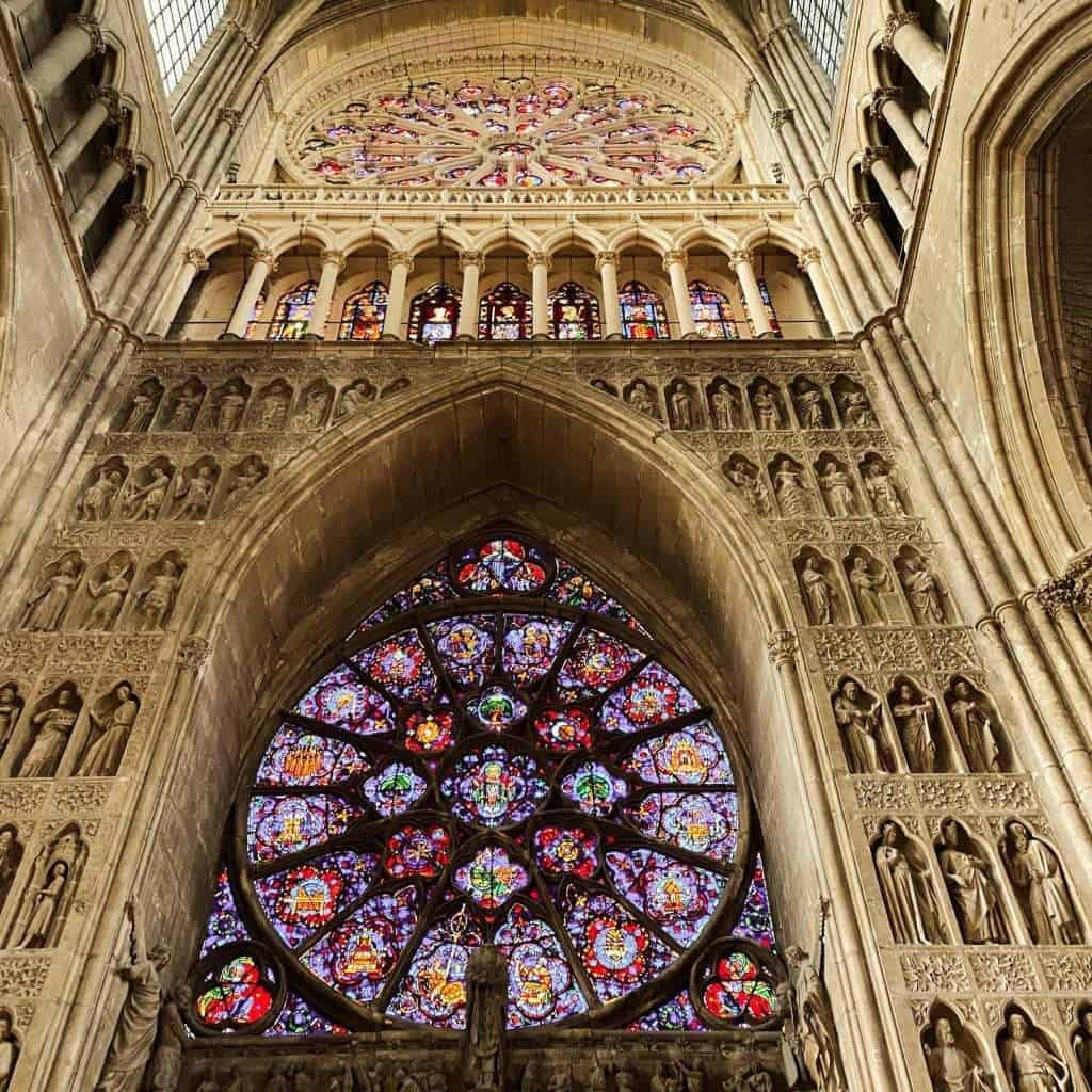 Cathedral of Reims' stained glass, Reims Champagne Ardenne, France