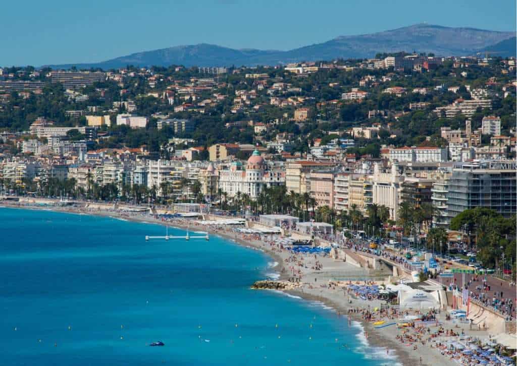 View of Promenade des Anglais in Nice - Day trip from Antibes