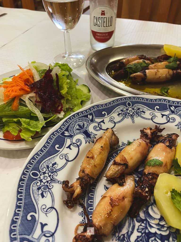 Typical Portuguese seafood dish