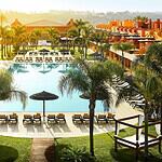 Aerial view of the Tivoli Marina Portimão pool and resort