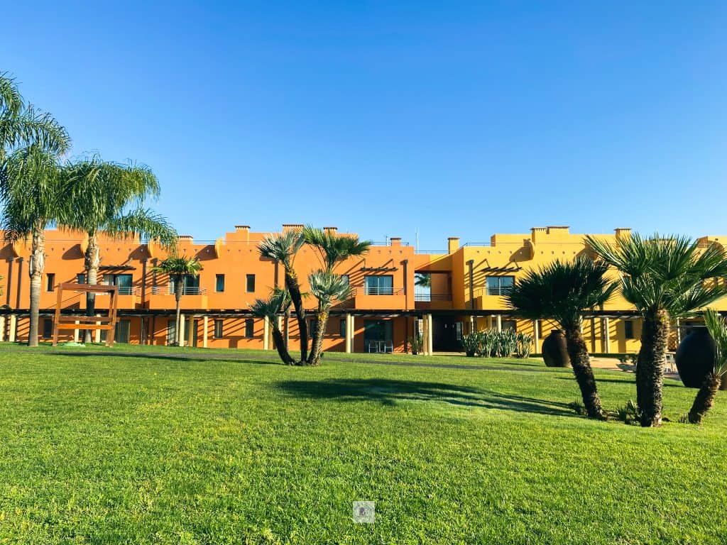 Gardens and buildings of the Tivoli Marina Portimão resort