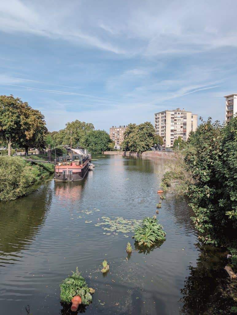 Boat in Deule canal - Lille, Hauts-de-France - Things to do in Lille - Weekend in Lille