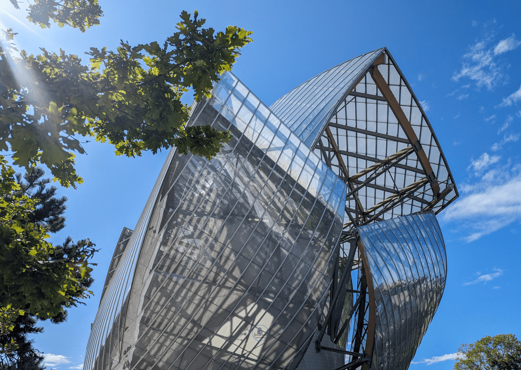 Building of the Foundation Louis Vuitton in Paris