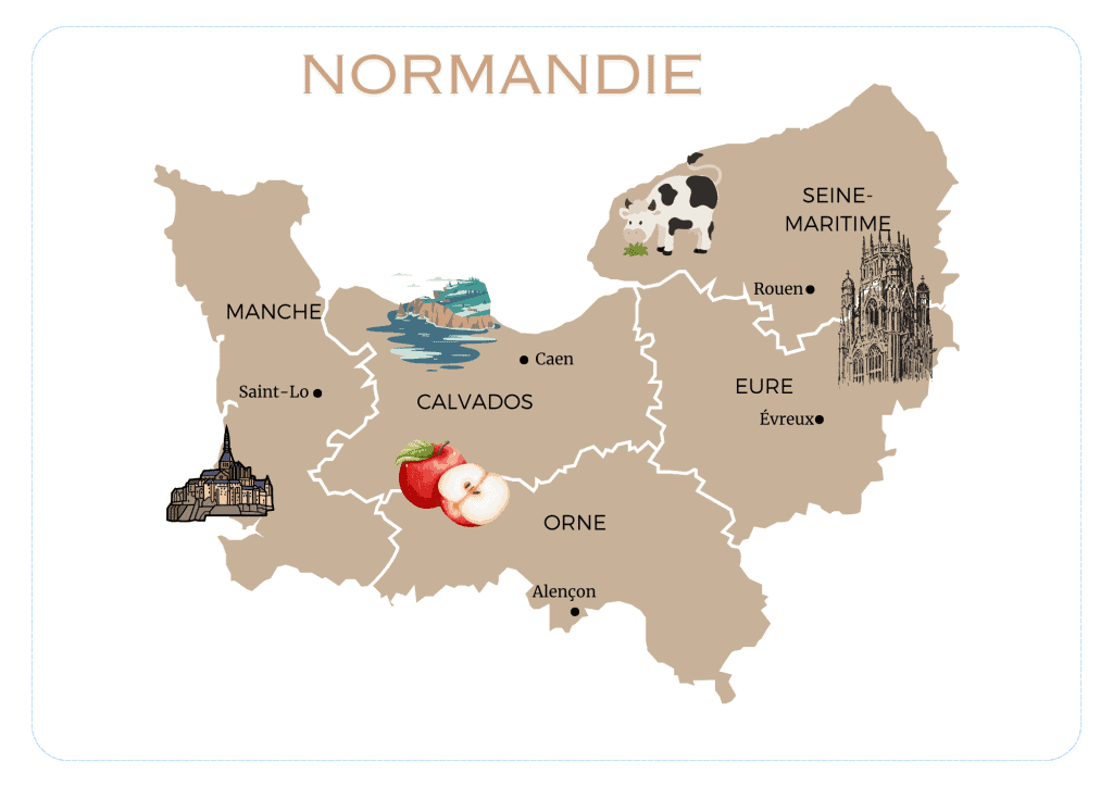 Exploring the Regions of France _ All You Need to Know 38 Map of Normandy - Regions of France