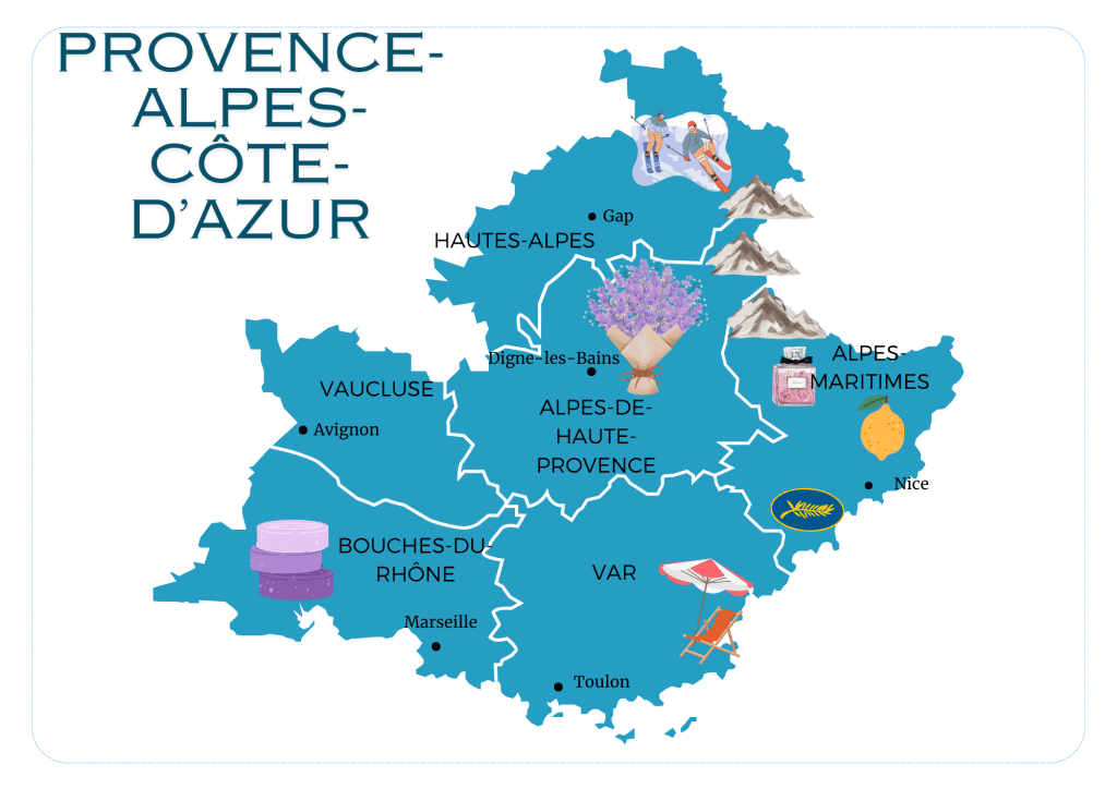Exploring the Regions of France _ All You Need to Know 56 Map of Provence-Alpes-Cote-dAzur - Regions of France