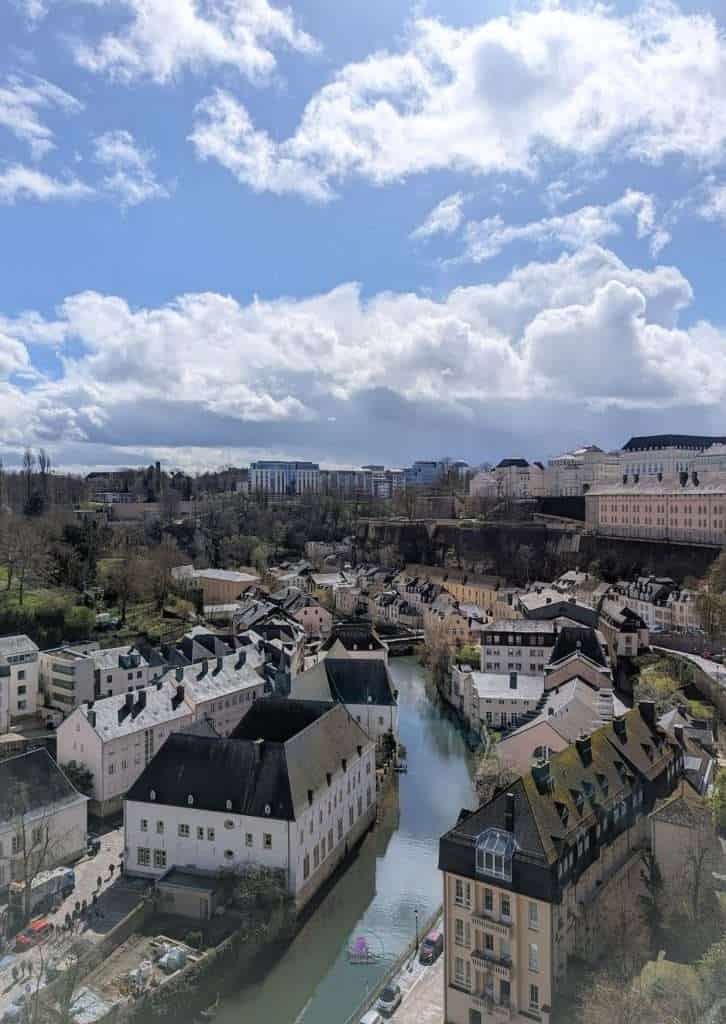 View from the Corniche Path, Luxembourg City