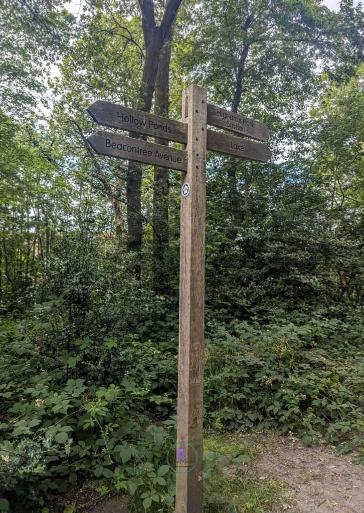 Epping Forest walks - Hornbeam trail signs