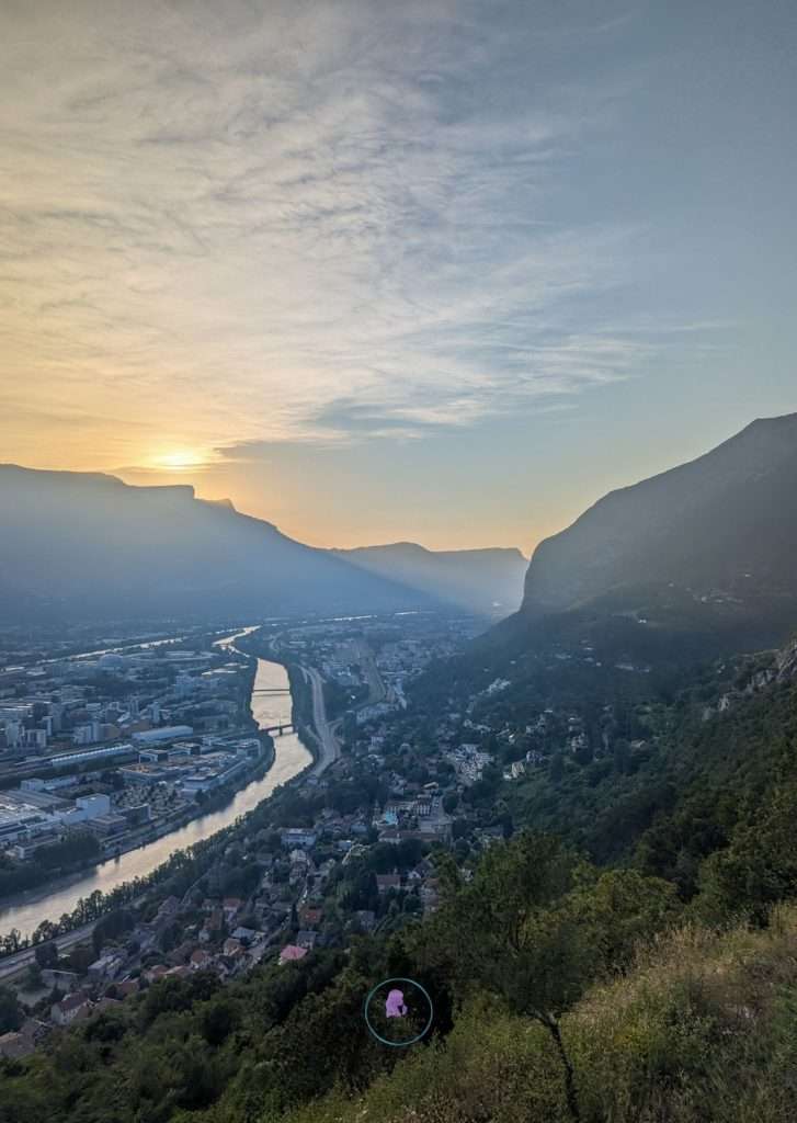 A Weekend Getaway: How to Make the Most of 2 Days in Grenoble 28 Sunset view from Fort de la Bastille - 2 days in Grenoble France