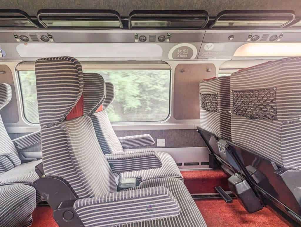 A Weekend Getaway: How to Make the Most of 2 Days in Grenoble 44 Inside TGV train to Grenoble France
