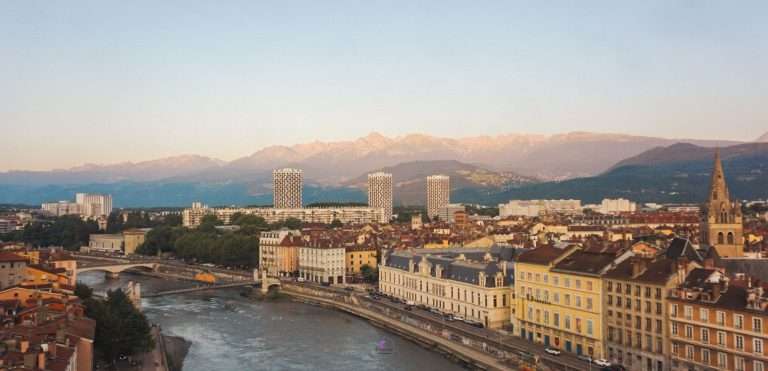 City of Grenoble - Isere River