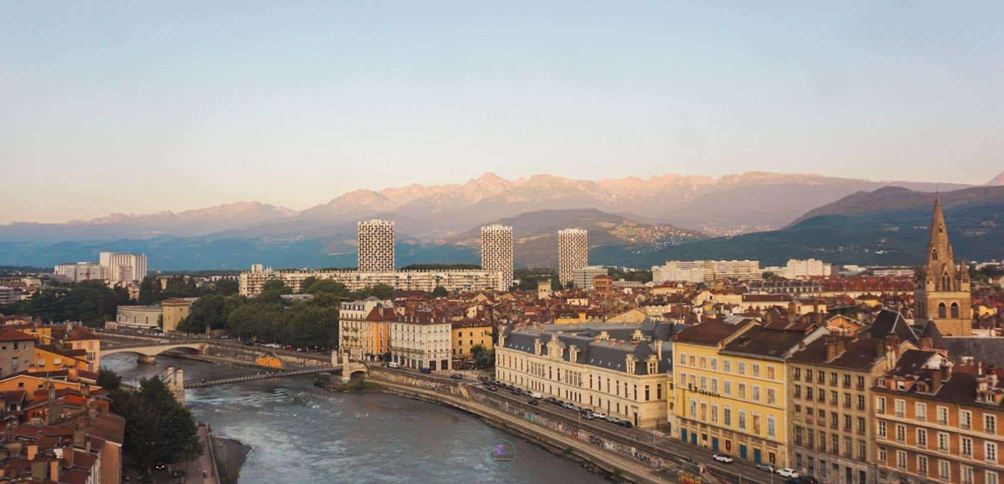 City of Grenoble - Isere River