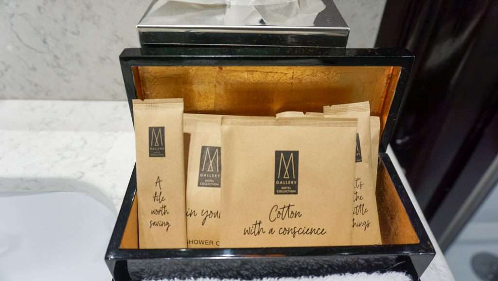 Free bathroom amenities in Classic room at Park Hotel Grenoble
