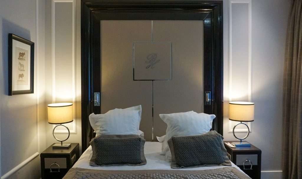 Bedding in Classic room at Park Hotel Grenoble