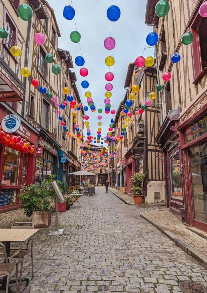 Rue de la Boucherie in Limoges old town
