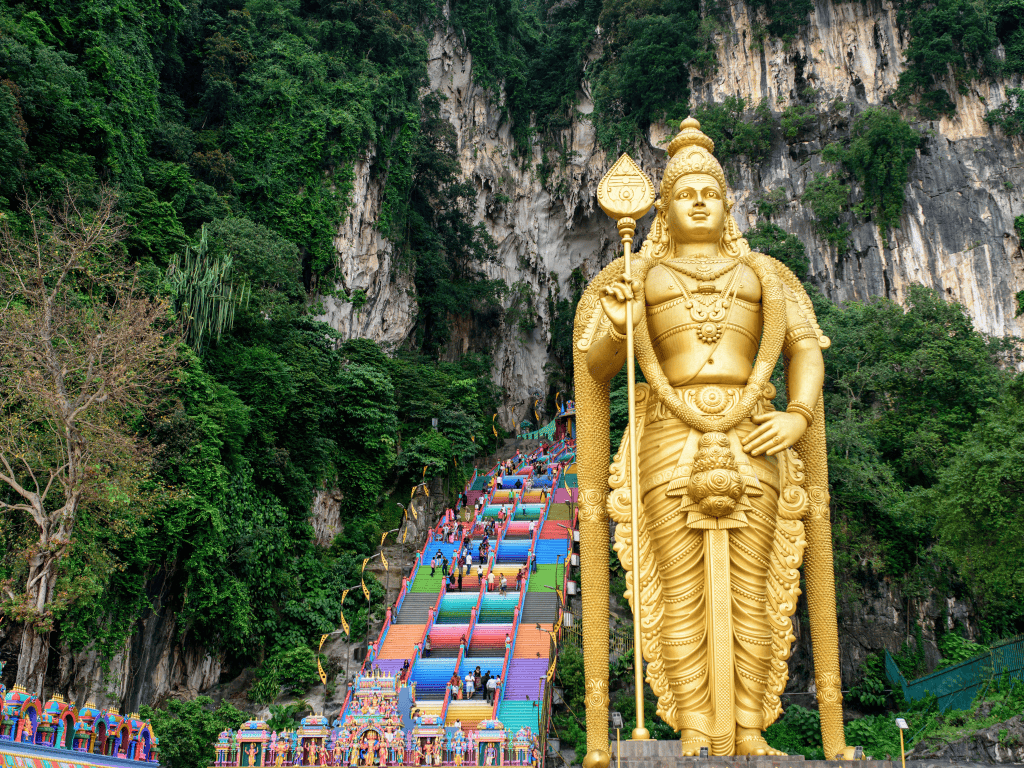 Batu Caves Lord Murugan in Kuala Lumpur Malaysia View more by simon2579 from Getty Images Signature