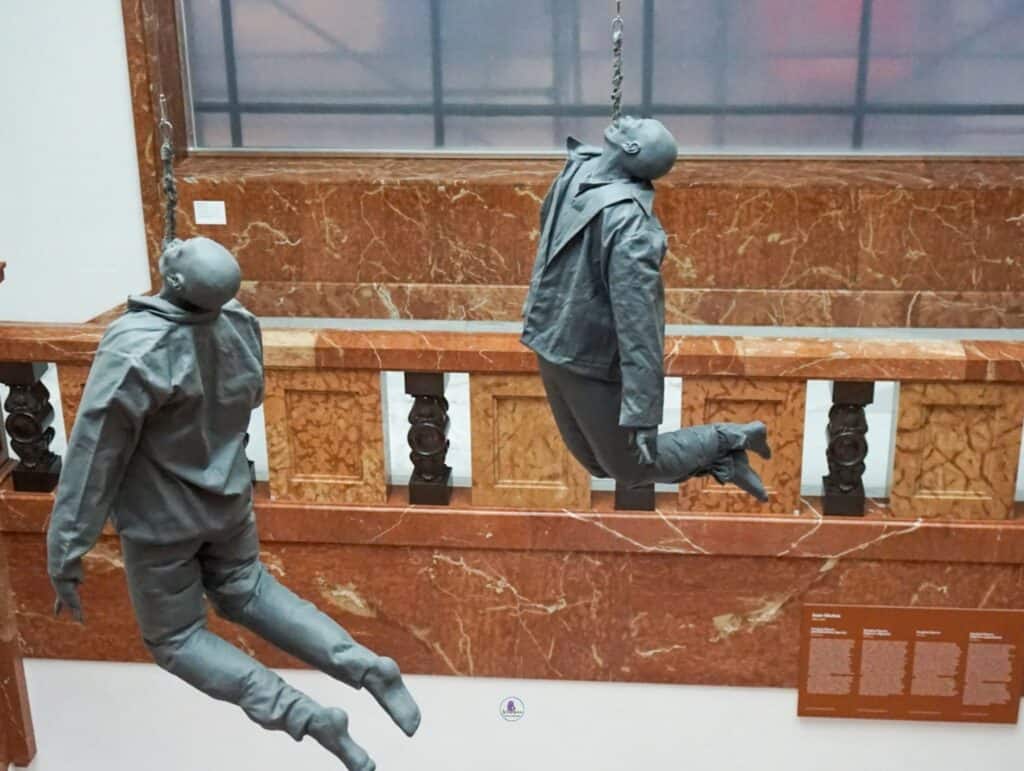 How to Experience the Best of Bilbao in Just 3 Days 19 "Hanging Figures" by Juan Muñoz at Art Museum of Fine Arts
