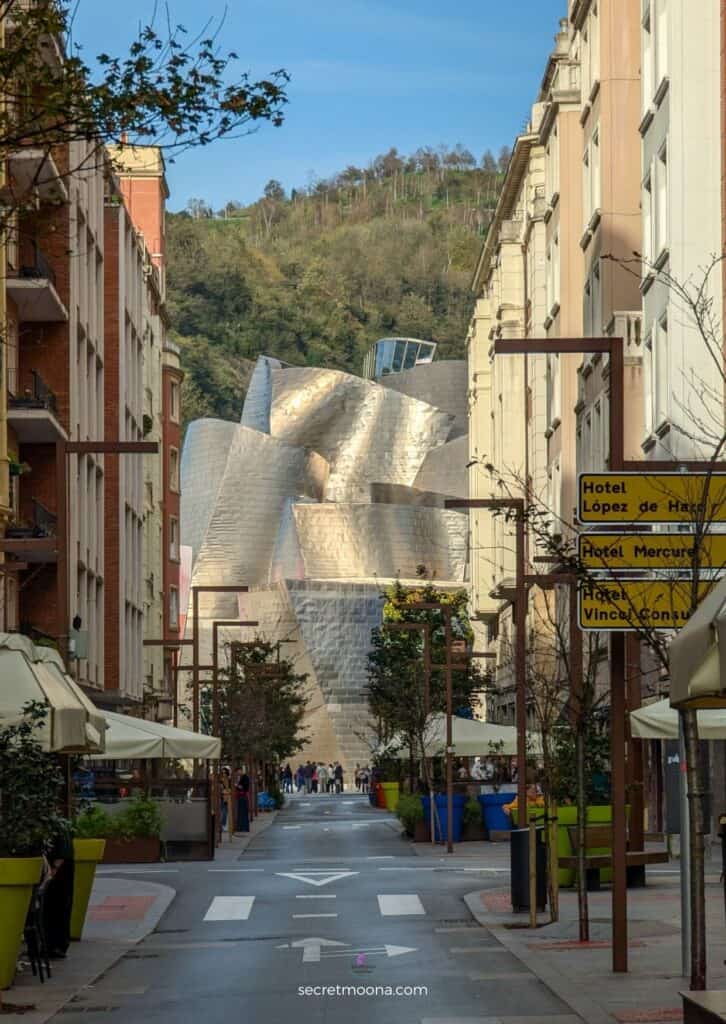 How to Experience the Best of Bilbao in Just 3 Days 12 Street view of Guggenheim Museum in Bilbao, Spain