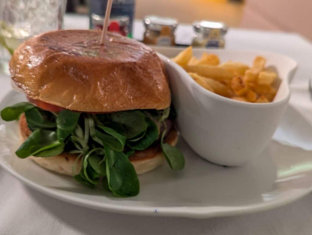 How to Experience the Best of Bilbao in Just 3 Days 9 Burger fries at Ercilla Hotel Bilbao
