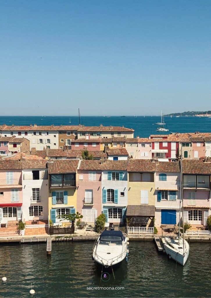 Port Grimaud: The Ultimate Guide to Provence's Little Venice 4 A view of the harbour and houses in Port Grimaud, France