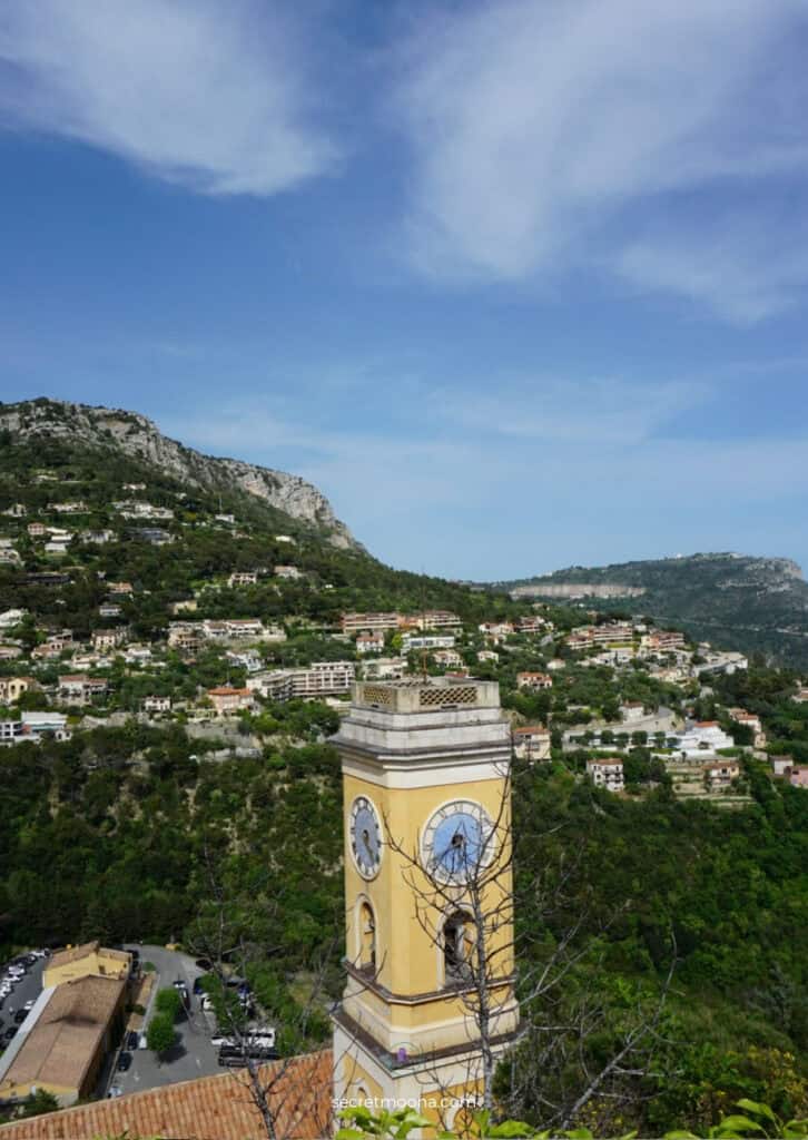 Discover Èze Village: The Most Beautiful Village in Southern France 10 Baroque church facade Eze Village France