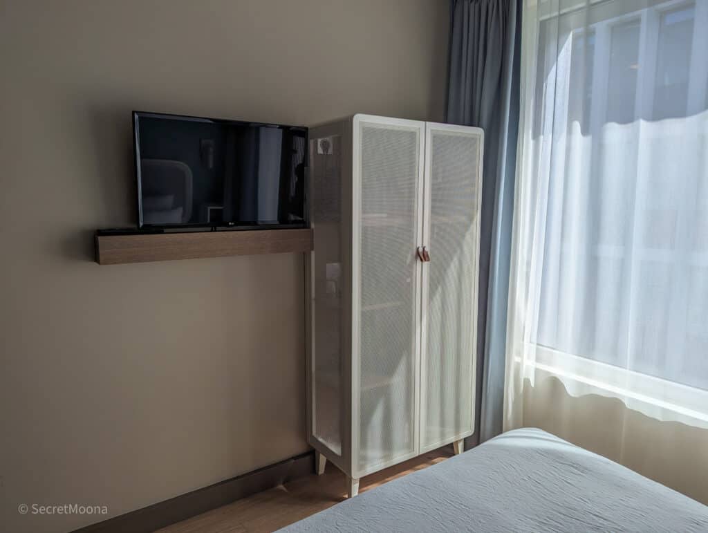Where to Stay in Nice: OKKO Hotels Nice Aéroport, France 24 Small wardrobe in Standard Room at OKKO Hotels Nice Aéroport, France
