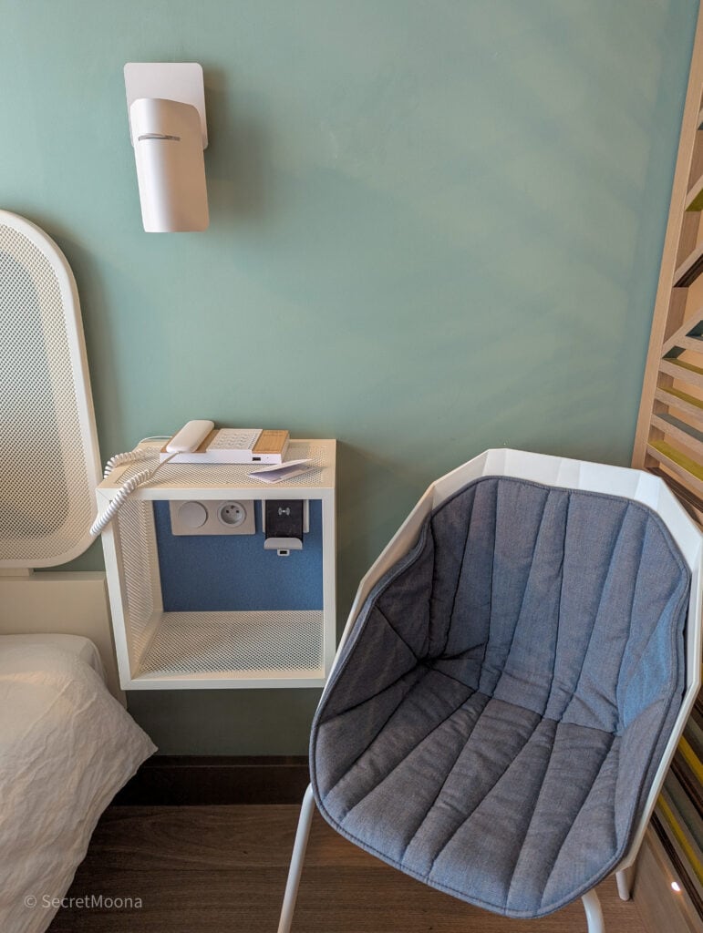 Where to Stay in Nice: OKKO Hotels Nice Aéroport, France 28 Seating near bedside table in Standard Room at OKKO Hotels Nice Aéroport, France