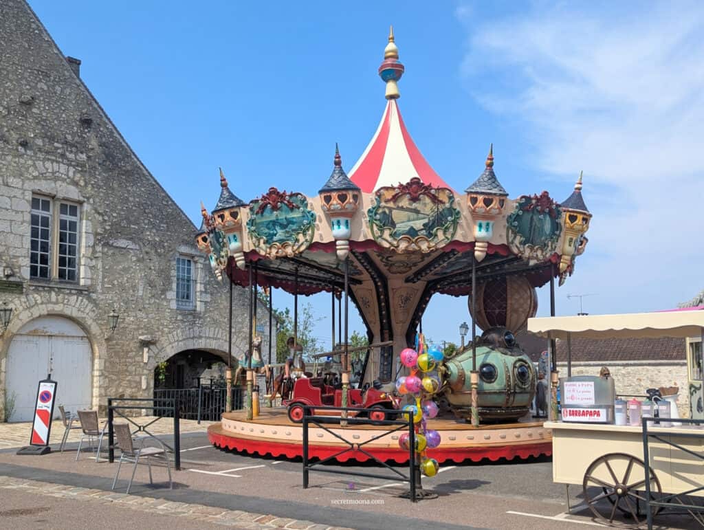 Carousel in Place du Chatel, Provins France 
