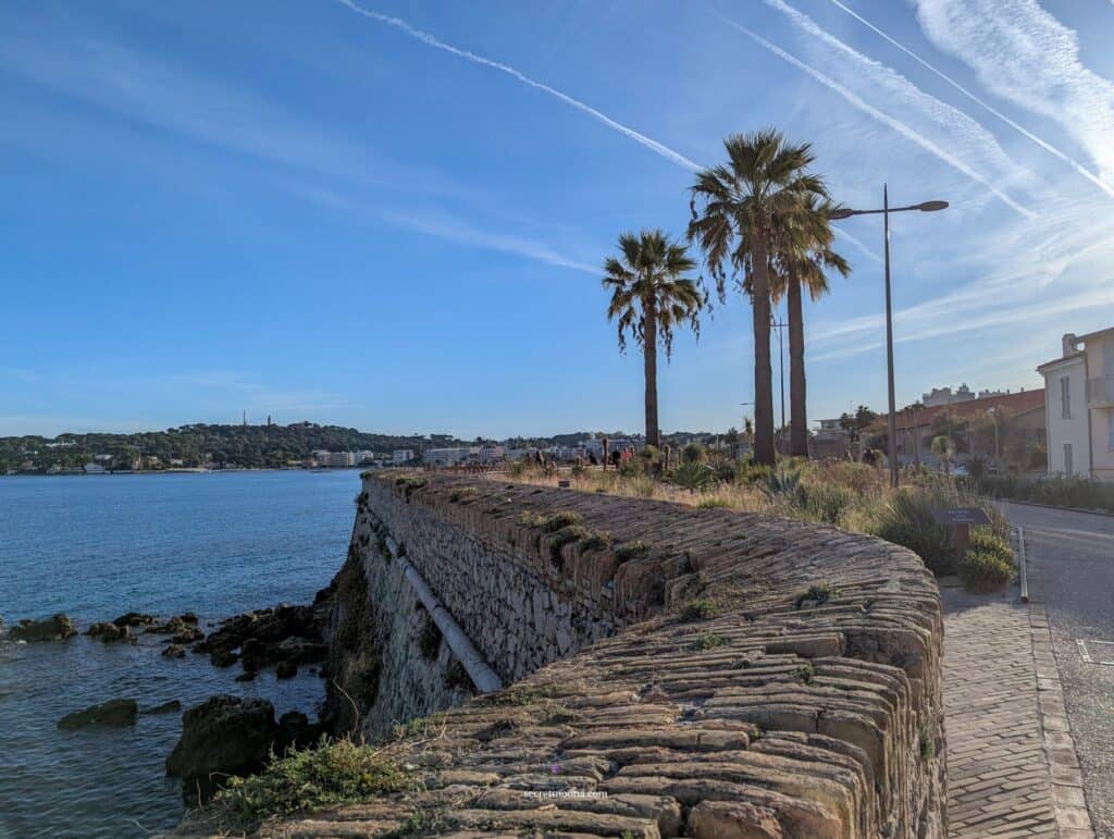 View of Jardin des Poètes from the ramparts - Thins to do in Antibes on a Day Trip